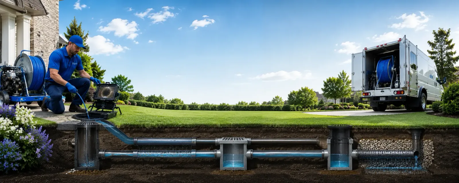 Outdoor drain cleaning information for Germantown, OH